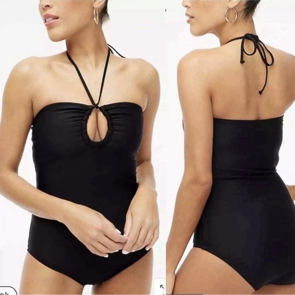 J.CREW Other - J.CREW Women's Plus 3X Black Lined Keyhole One-Piece Swimsuit NWT Vacation Beach